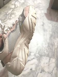 Stylish Pink &amp; Grey Sneakers