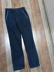 Men's Dark Blue Casual Pants