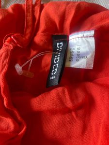 H&amp;M V-Neck Spaghetti Strap Tiered Dress
