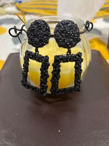 Dressberry Black Statement Earrings