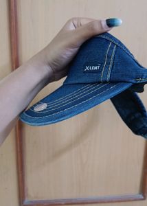 Denim Visor Hat