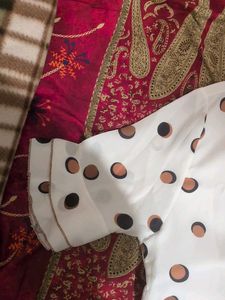 Polka Dot Blouse with Tie