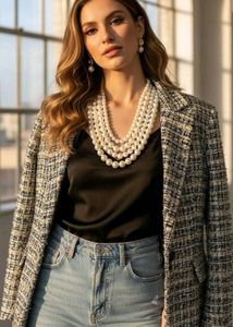 Elegant Multi-Strand Pearl Necklace