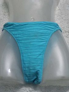 Blue Ruched🧡 Bikini Bottom