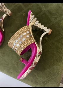 Embellished Wedge Heels