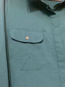 Classic Teal Button-Up Shirt
