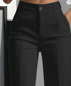 Classic Black Straight Formal Pants