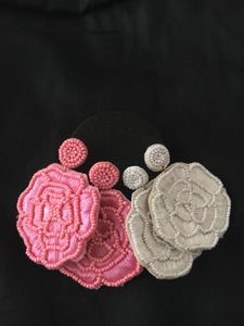 Beaded Flower Earrings