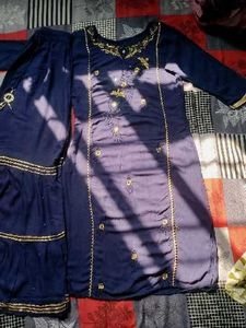 royal 💙 blue Elegant Kurta plazzo set