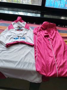 Men's White &amp; Pink Polo Shirt