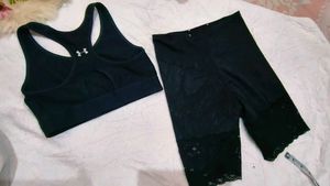 Sports Bra & Lace Shorts shaper