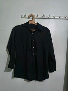 Classic Black Button-Up Shirt