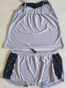 Lace grey Night suit