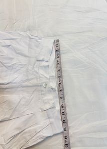 Classic White Pleated Trousers