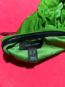 Green Ruched Tube Top