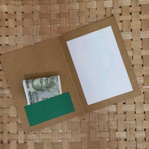 Handmade Greeting Card-cum-Money Envelope (Pair)