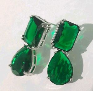 Emerald Green Statement Earrings