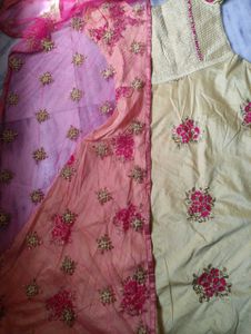 Ethnic Party Long Frock With Duppata And pant