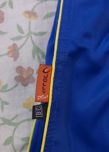 Blue Polyester Shorts