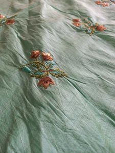 Embroidered Silk anarkali suit