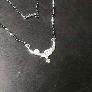 Pure Silver white stone Elegant Mangalsutra