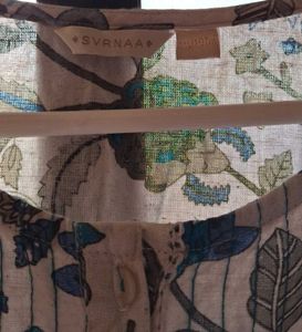 Floral Print Cotton Kurta with one pocket
