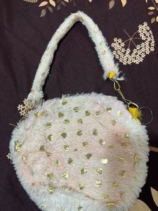 Cute Fluffy Love Heart Bag