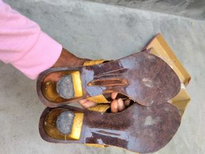 golden Party Wear Heels