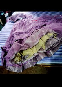 Stunning Lavender Embroidered Lehenga Choli