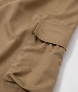 Khaki Cargo Parachute Pants