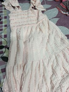 Chic Pink Tiered Midi Dress