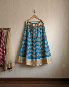 Blue Ethnic Skirt