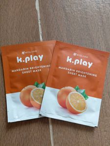 MyGlamm K.Play Brightening Sheet Masks (2