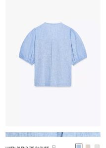 Linen Bow Blouse