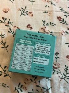 Soulflower Niacinamide Rice Water Soap