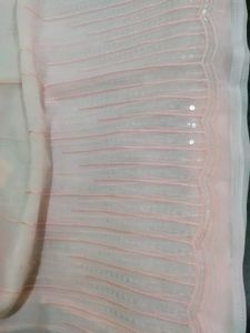 Heavy Sequence Saree.Light Pink Colour Saree