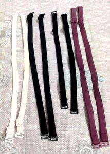 Bra Straps - Variety Colour 💜🤍🖤200/-each Pair
