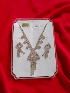 Diamond Necklace &amp; Earring Set