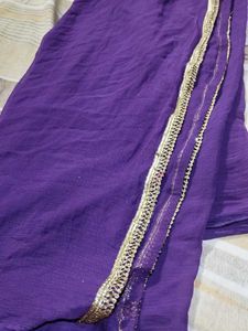 Purple duppata