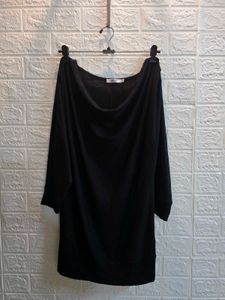 Stylish Black Cowl Neck Top
