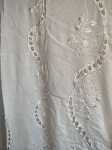Embroidered Kurta with soft printed duptta