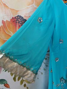 Beautiful Blue Embellished Lehenga Choli