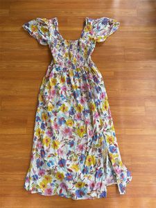 Boho Floral Print Maxi Dress