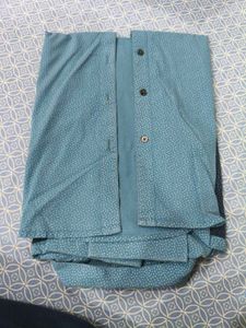 Stylish Blue Polka Dot Shirt