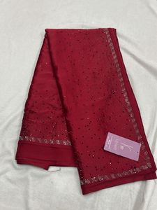 Elegant Maroon Saree