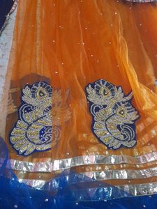 Orange Lehnga half saree ,only 450 buy fast
