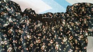 Floral Print Off-Shoulder Top