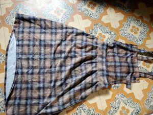 Plaid Pinafore Dress