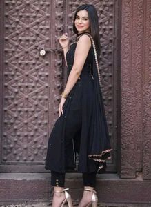 Elegant Black Kurta Set with Dupatta
