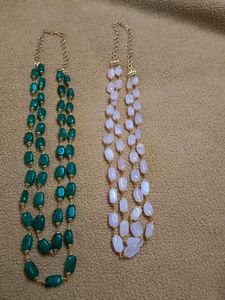 Glass Beads Long Chains